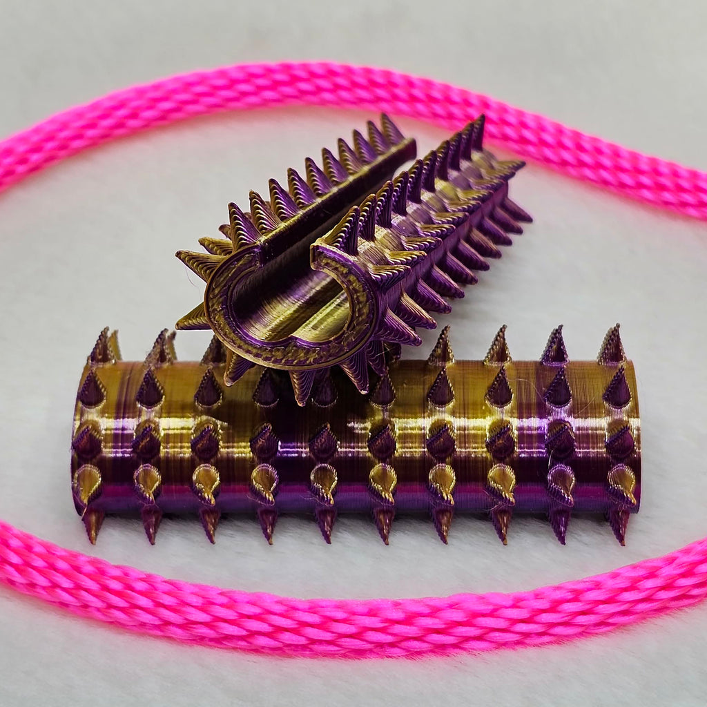 Long Shibari Rope Spike - Gold Purple