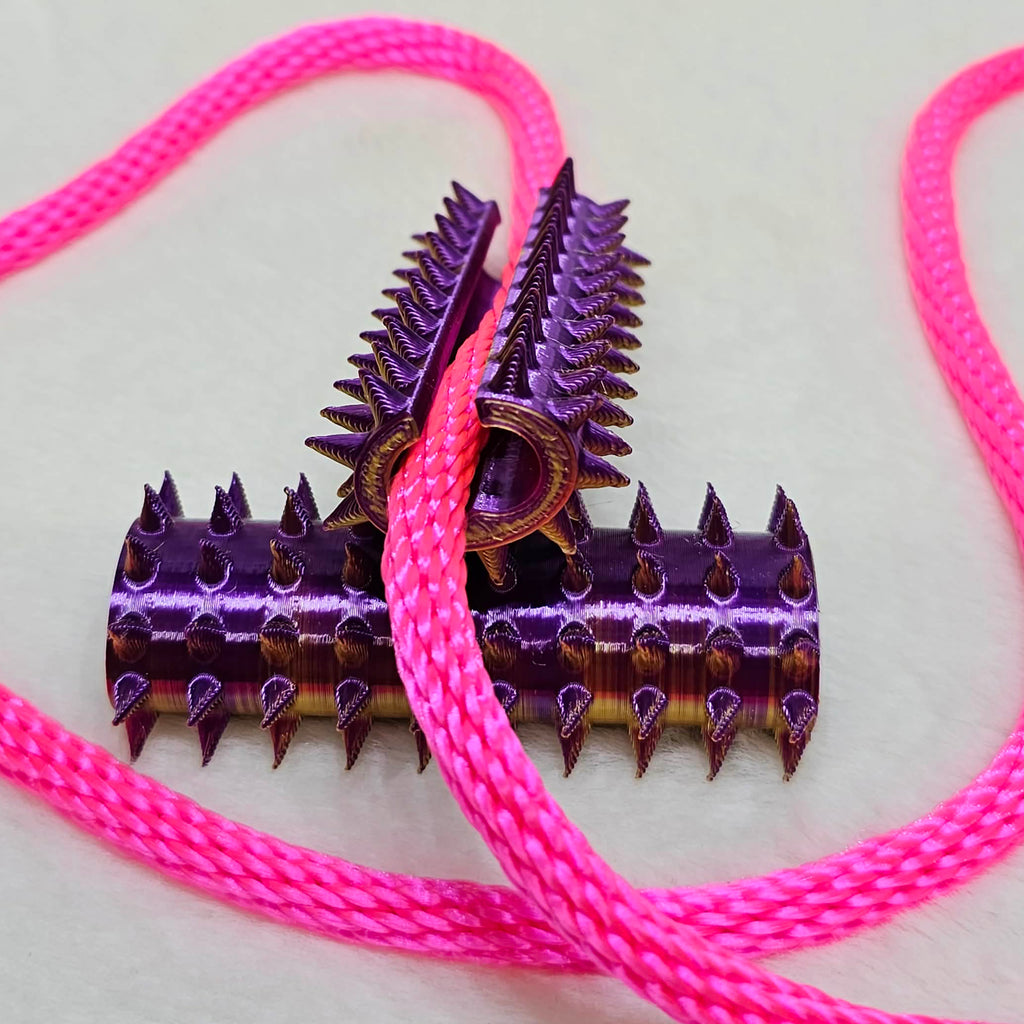 Long Shibari Rope Spike - Gold Purple