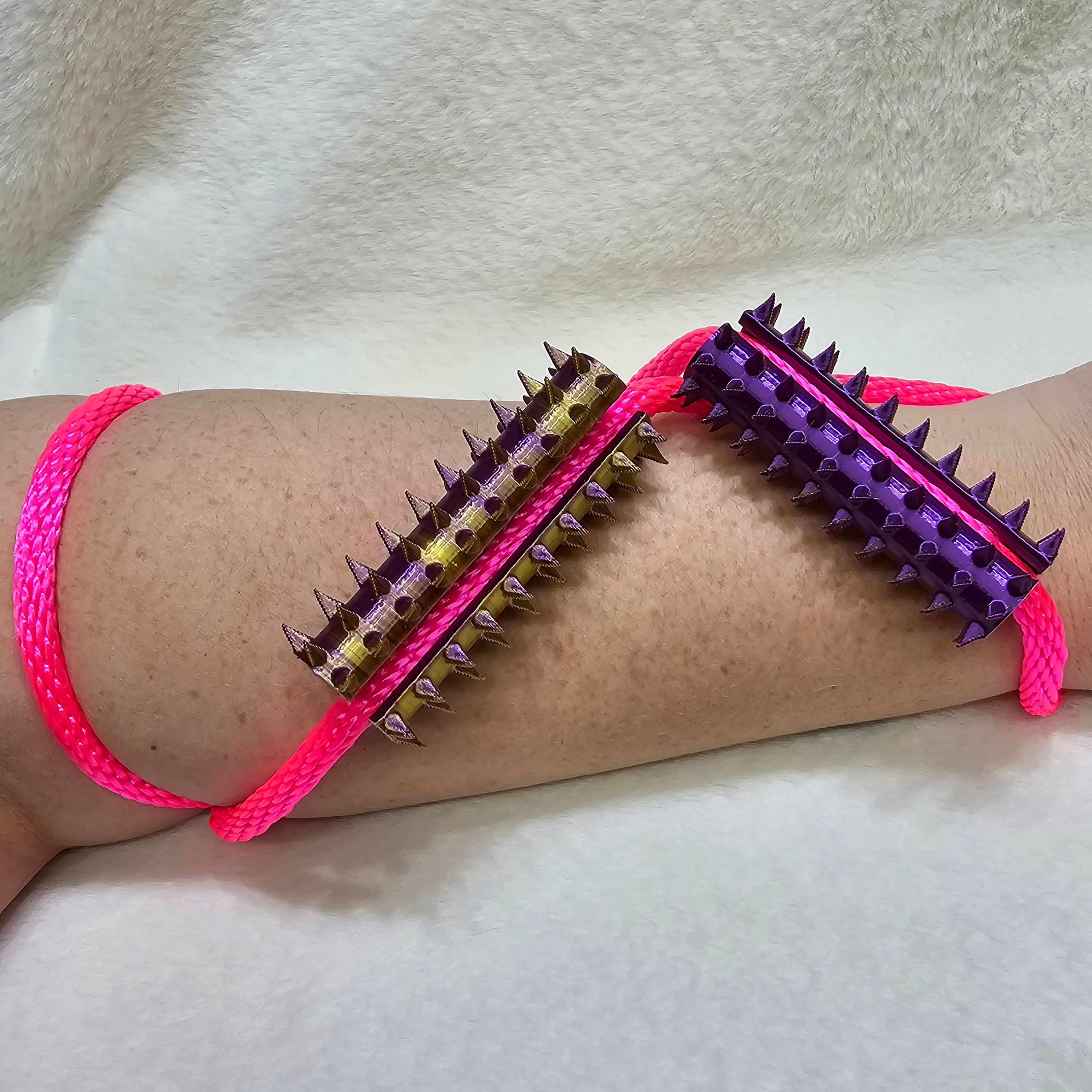 Long Shibari Rope Spike - Gold Purple