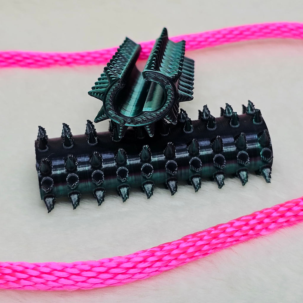 Long Shibari Rope Spike - Green Black