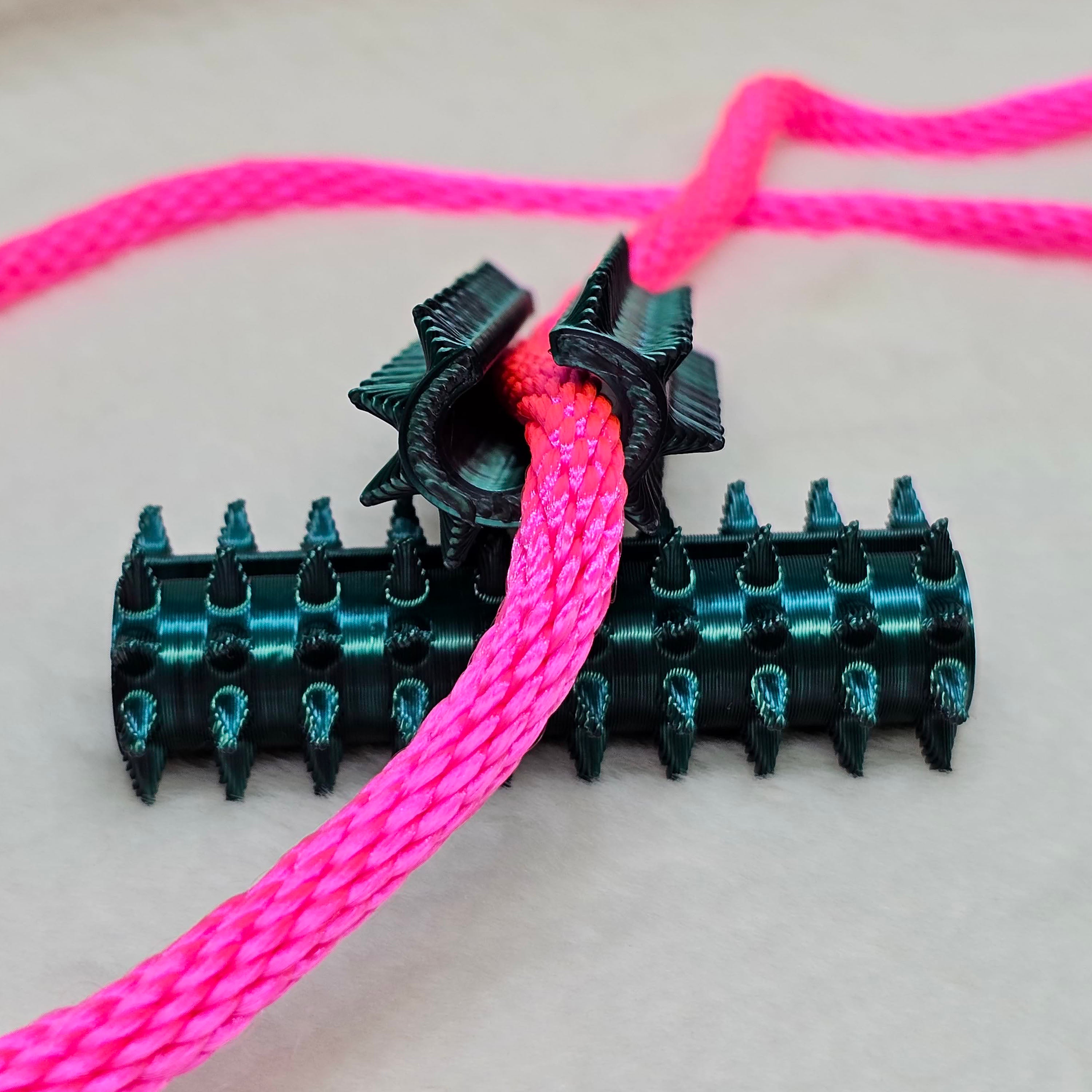 Long Shibari Rope Spike - Green Black