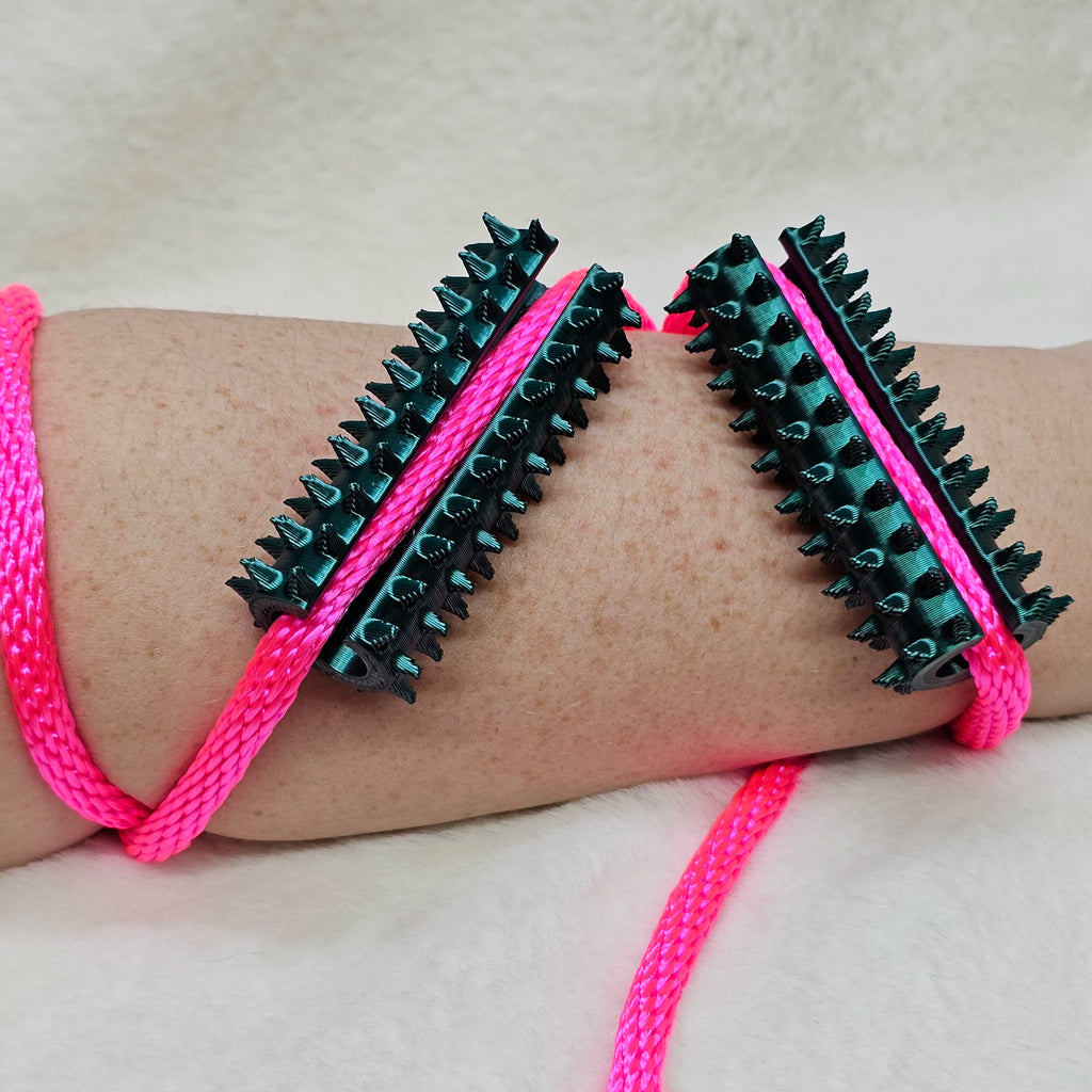 Long Shibari Rope Spike - Green Black