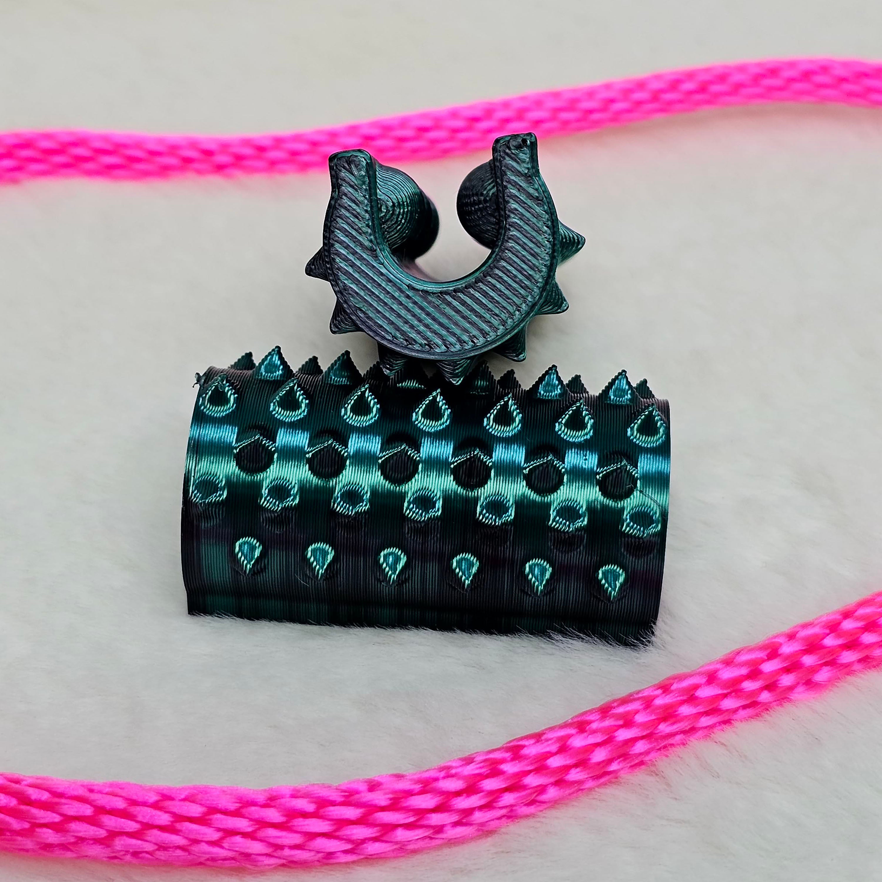 Short Shibari Rope Spike - Green Black