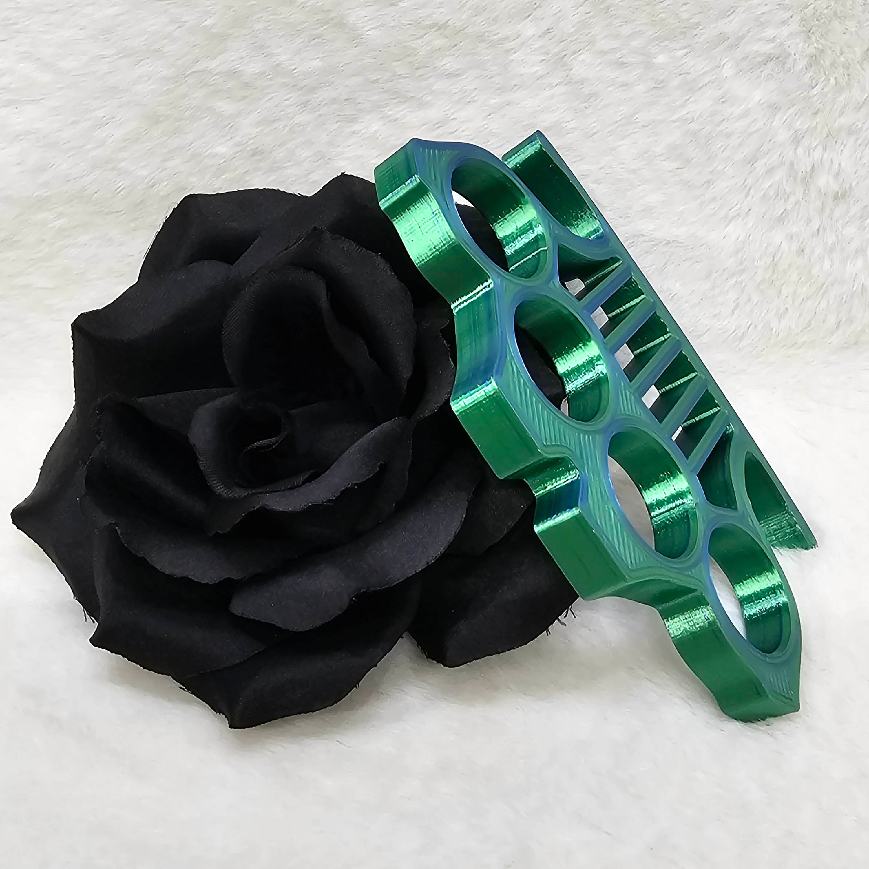 Knuckles - Punisher Style - Green Blue