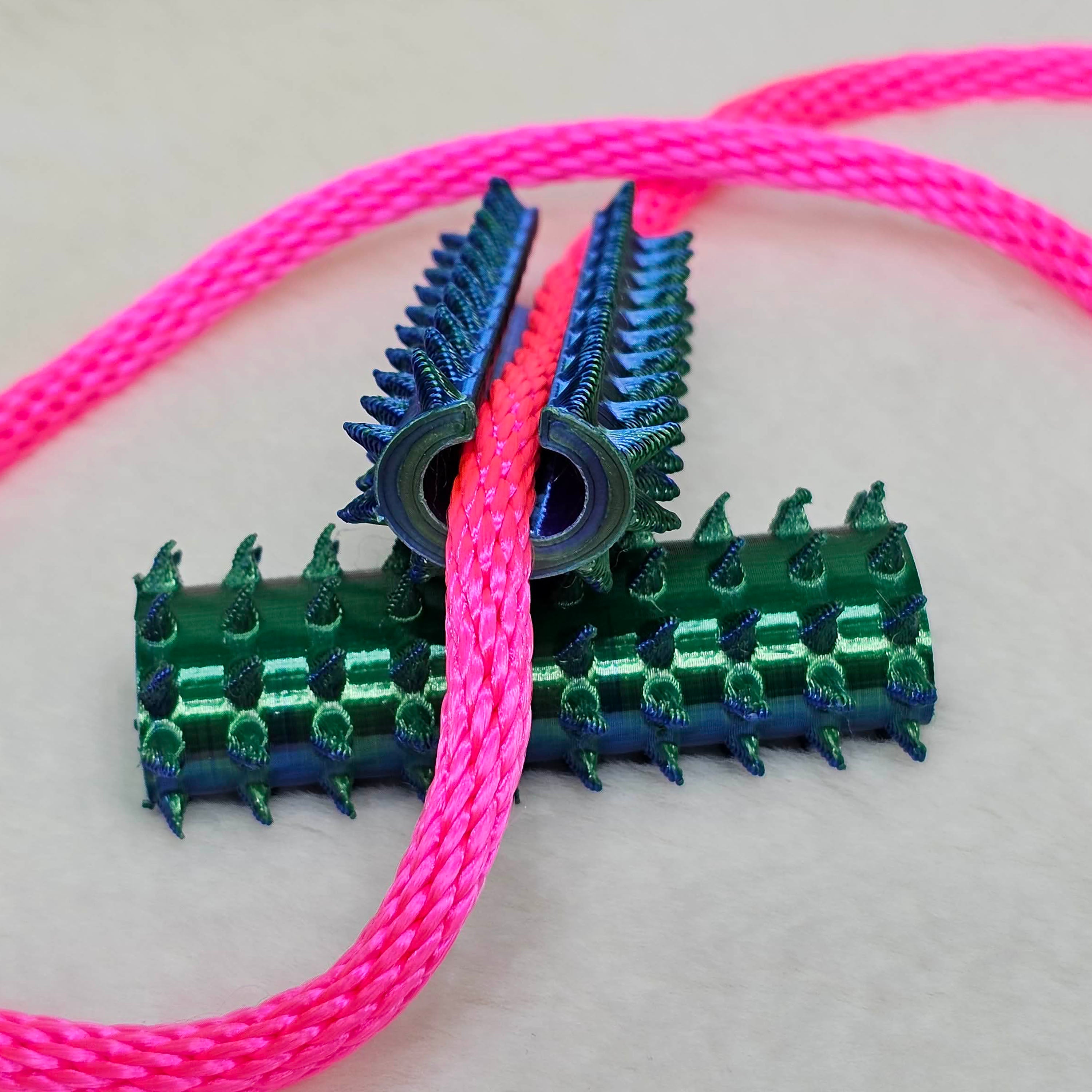 Long Shibari Rope Spike - Green Blue