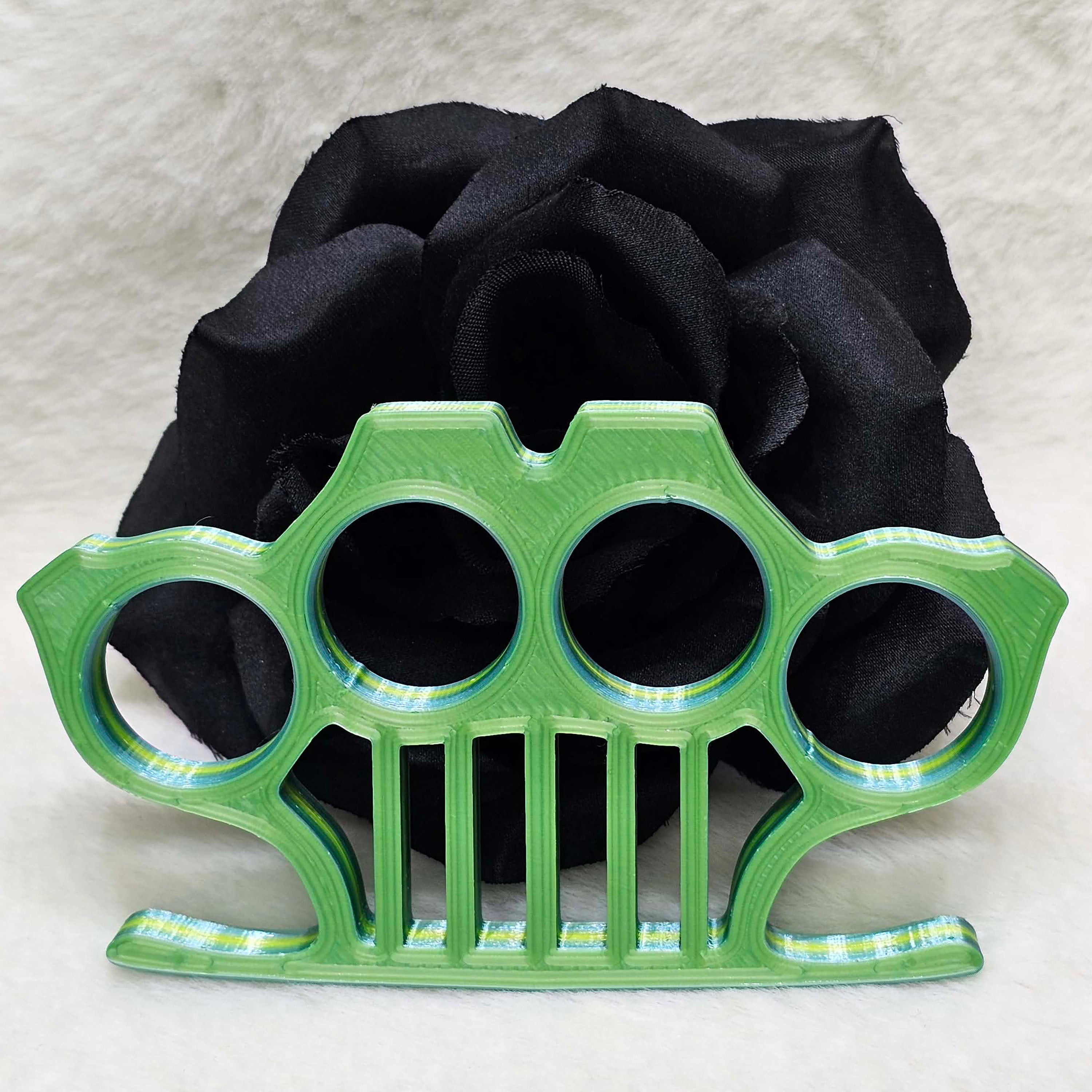 Knuckles - Punisher Style - Light Green Blue