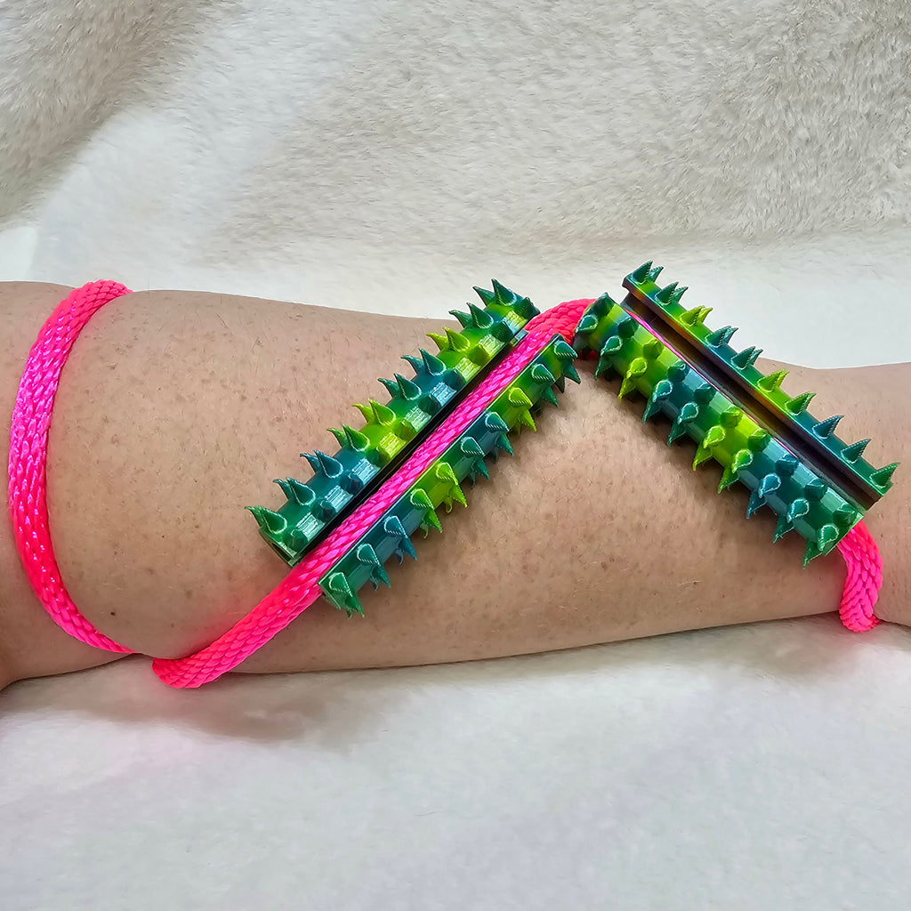 Long Shibari Rope Spike - Light Green Blue