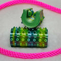Short Shibari Rope Spike - Light Green Blue