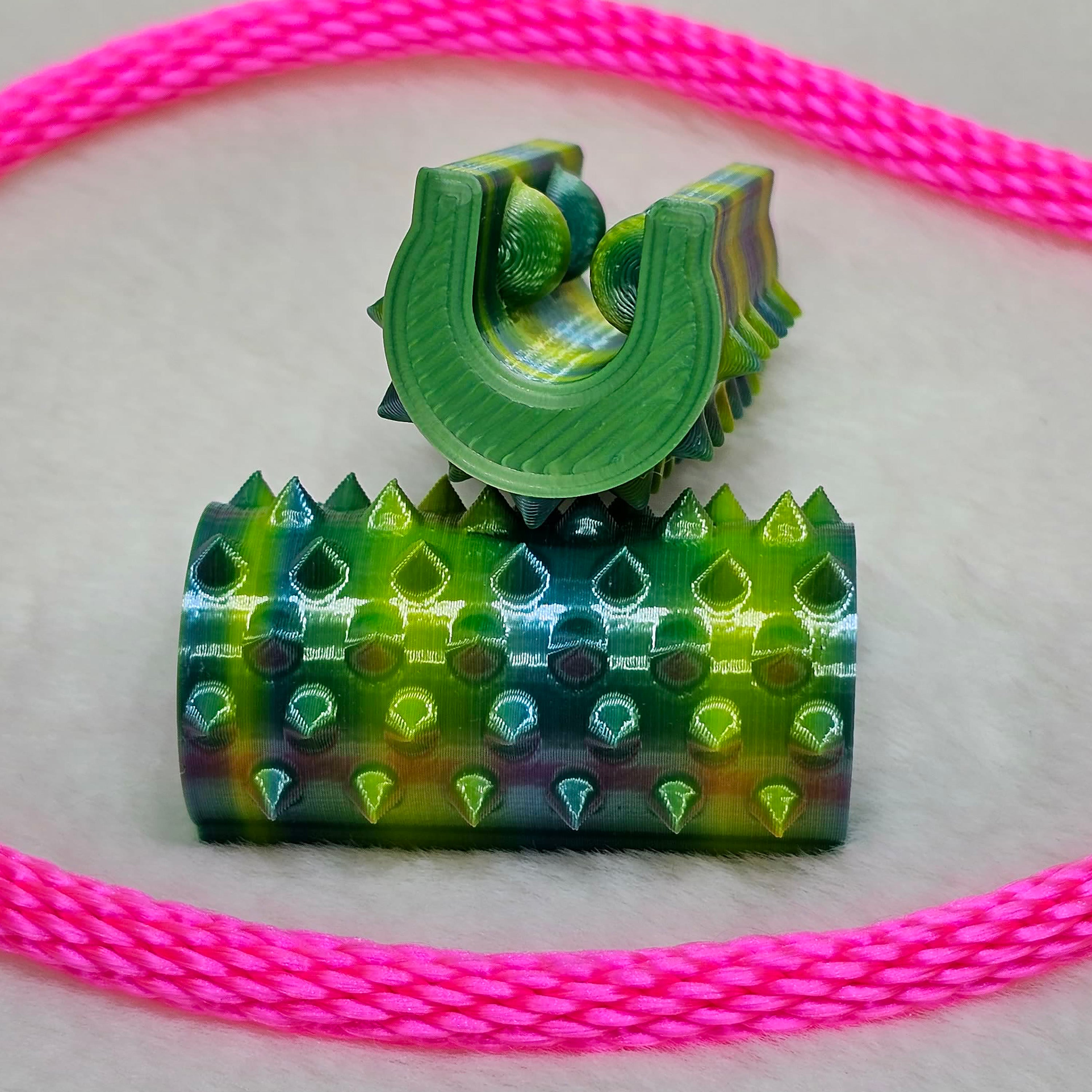 Short Shibari Rope Spike - Light Green Blue