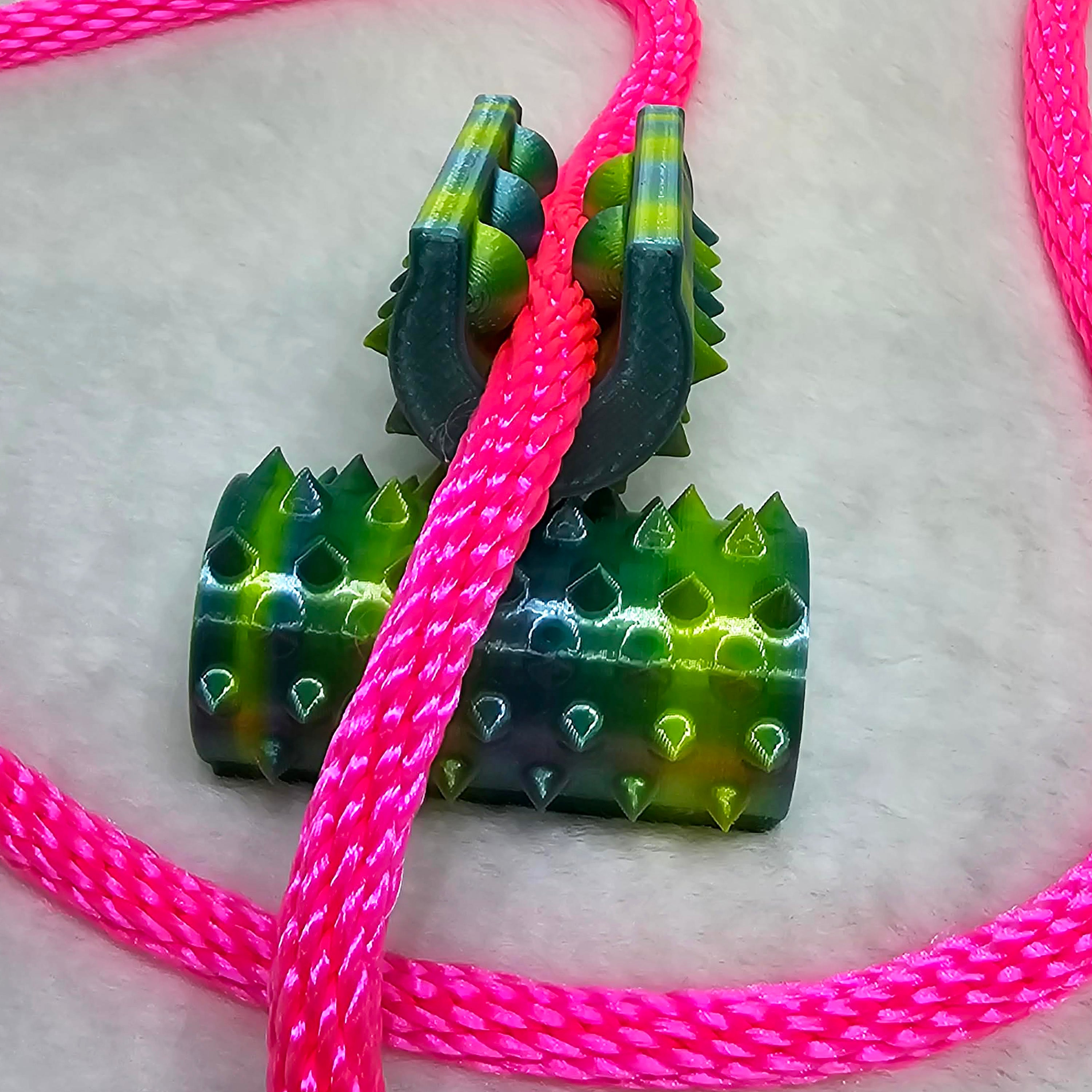 Short Shibari Rope Spike - Light Green Blue