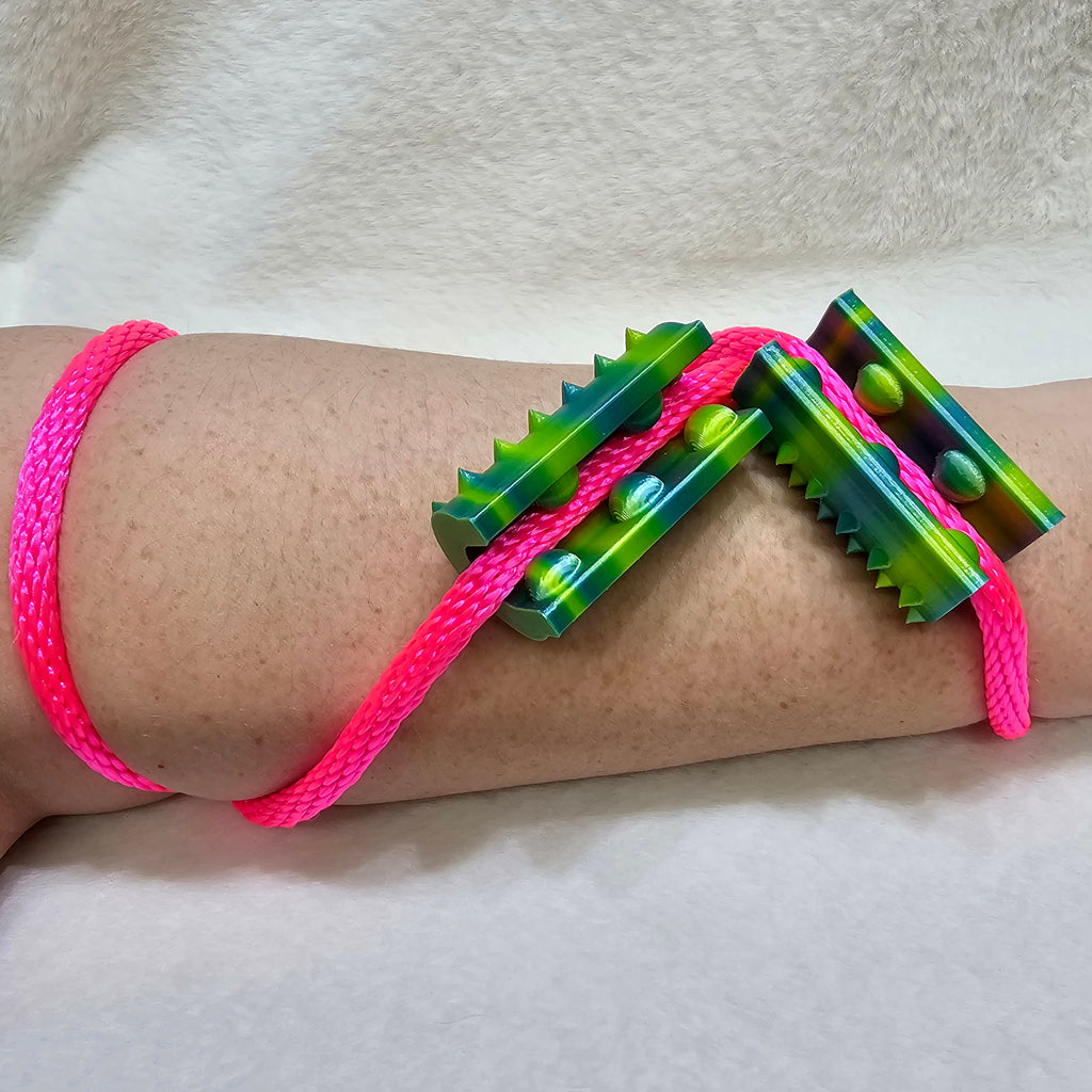Short Shibari Rope Spike - Light Green Blue