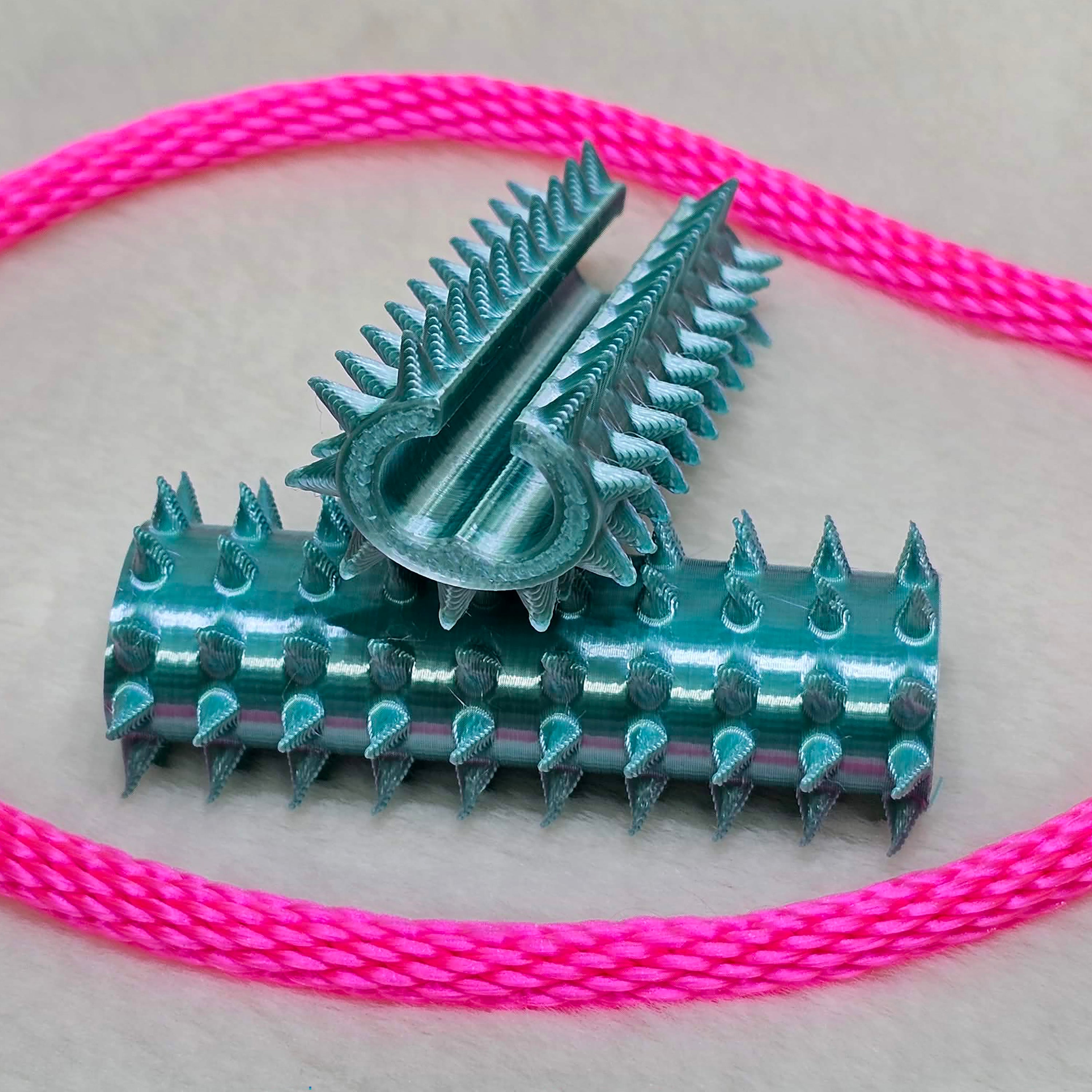 Long Shibari Rope Spike - Pastel Aqua