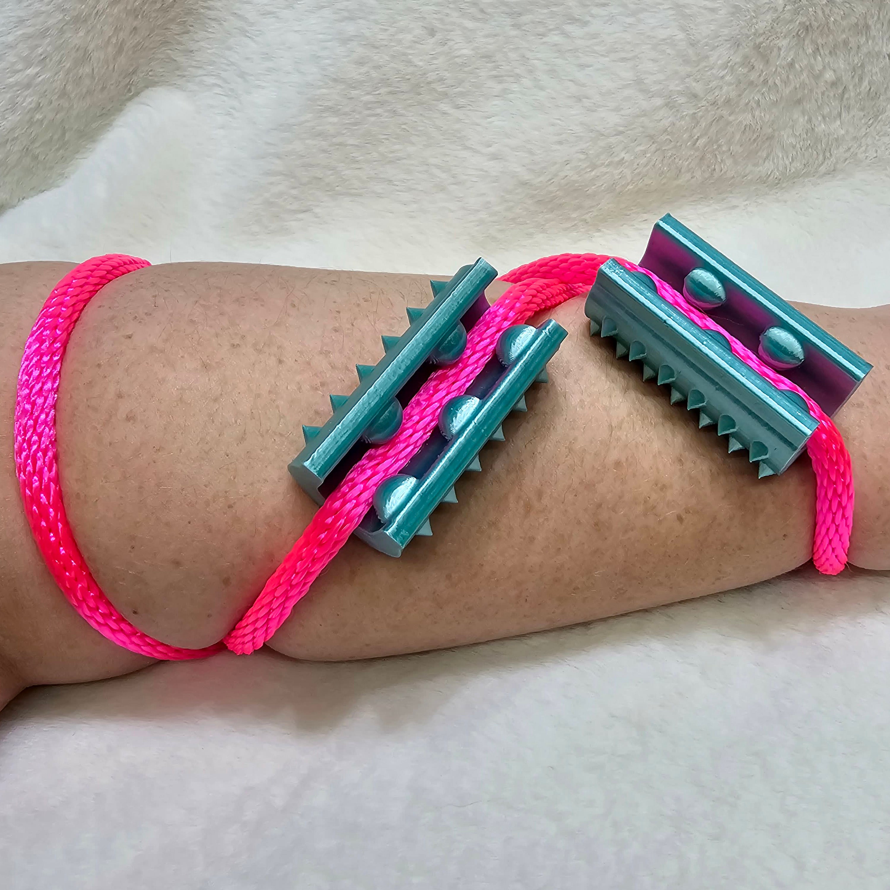 Short Shibari Rope Spike - Pastel Aqua