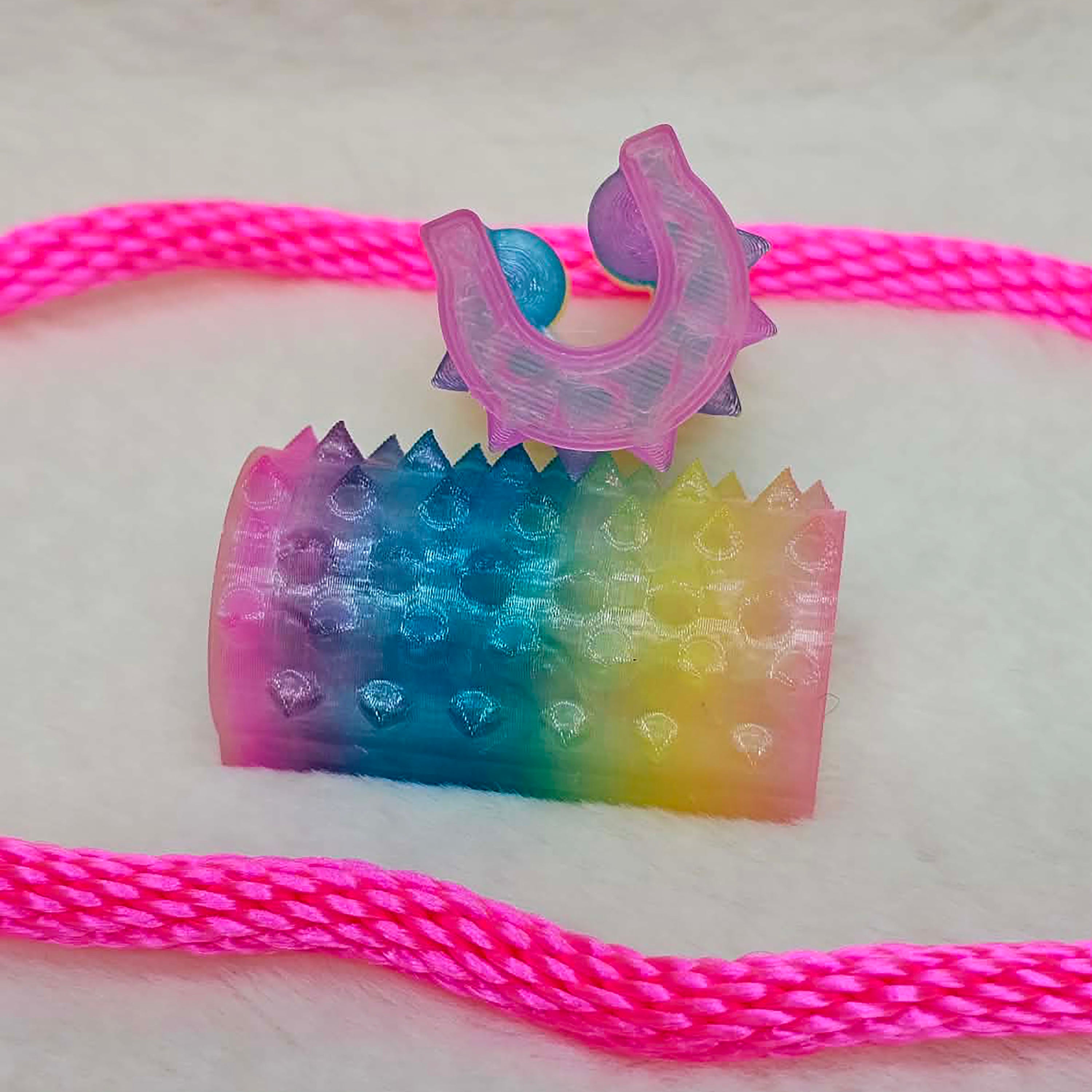 Shibari Rope Spike - Pastel Rainbow