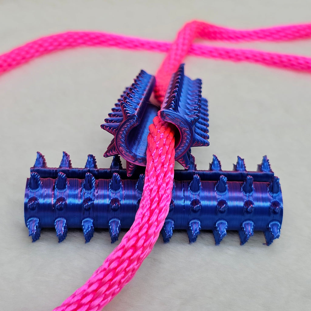 Long Shibari Rope Spike - Pink Blue