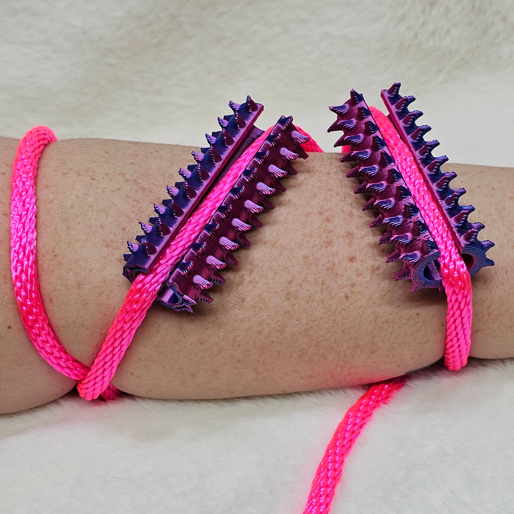 Long Shibari Rope Spike - Pink Blue