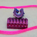 Short Shibari Rope Spike - Pink Blue