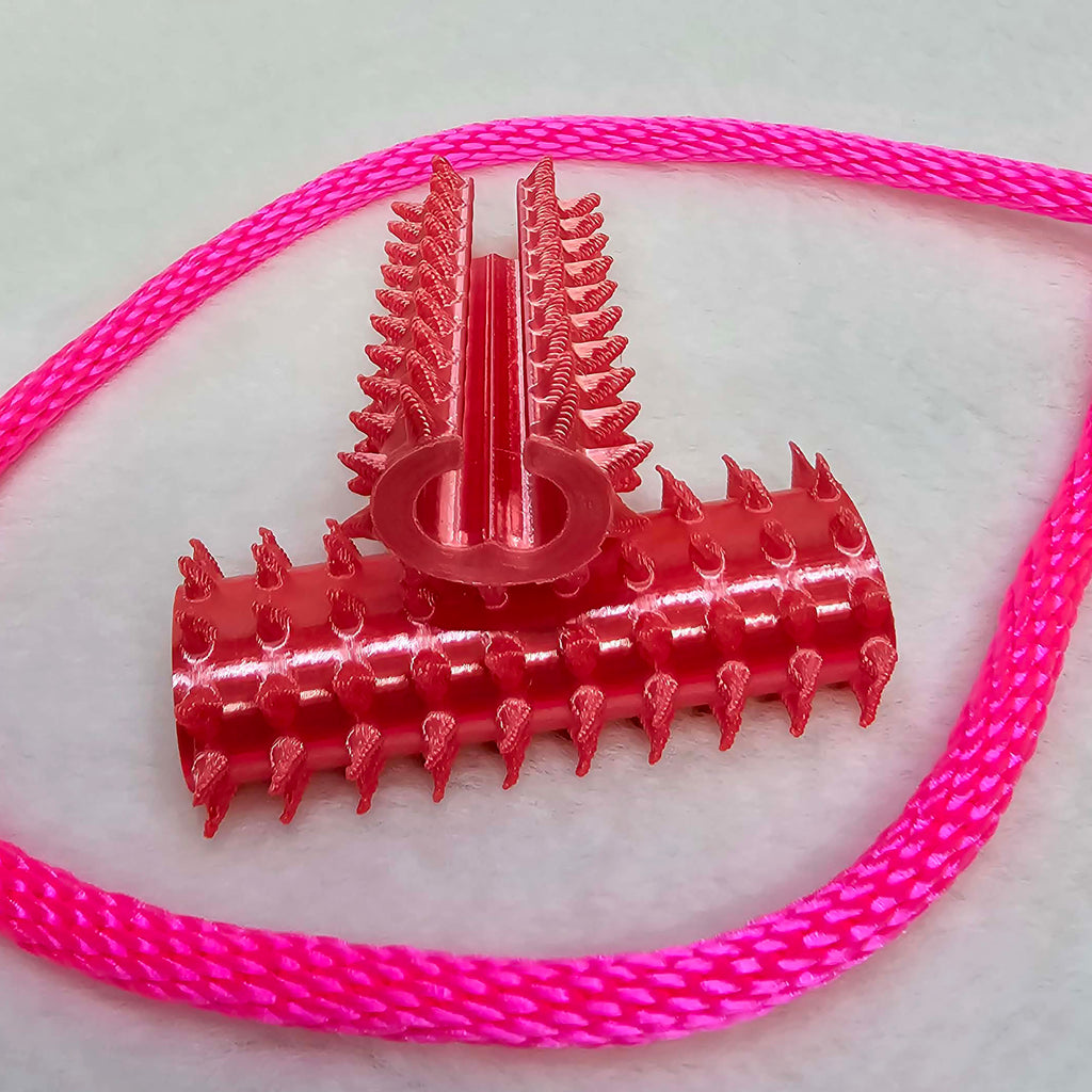 Long Shibari Rope Spike - Pink Silk