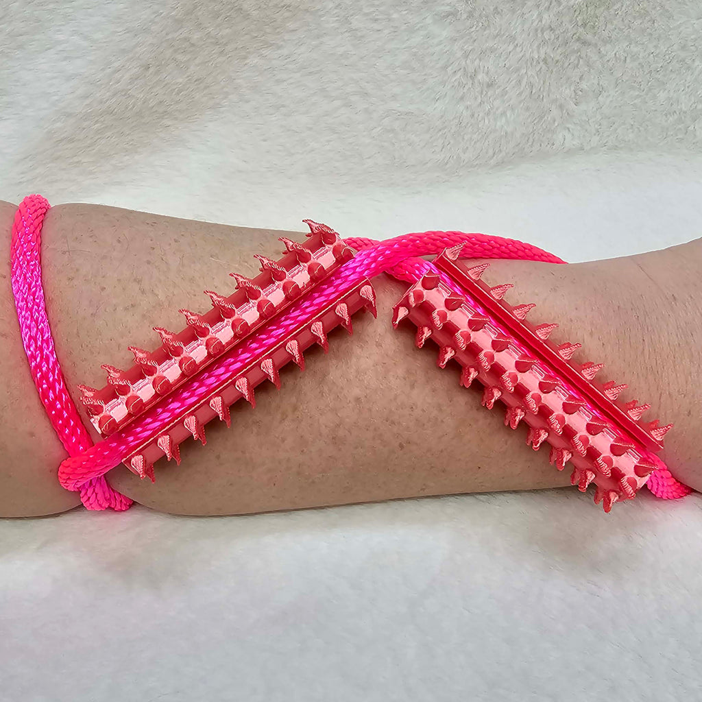 Long Shibari Rope Spike - Pink Silk