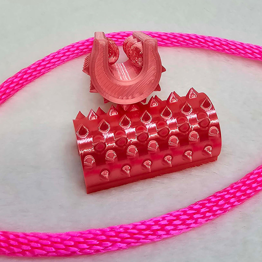 Short Shibari Rope Spike - Pink Silk