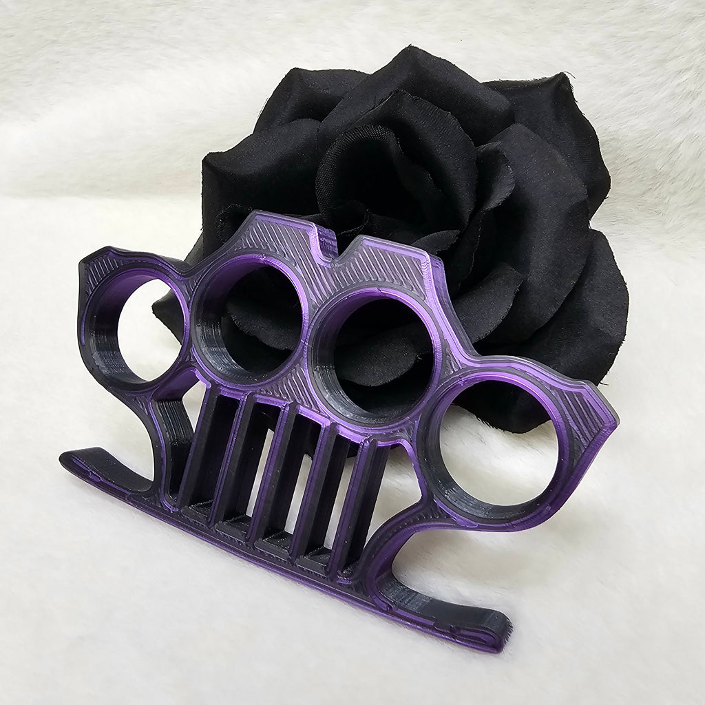 Knuckles - Punisher Style - Purple Black