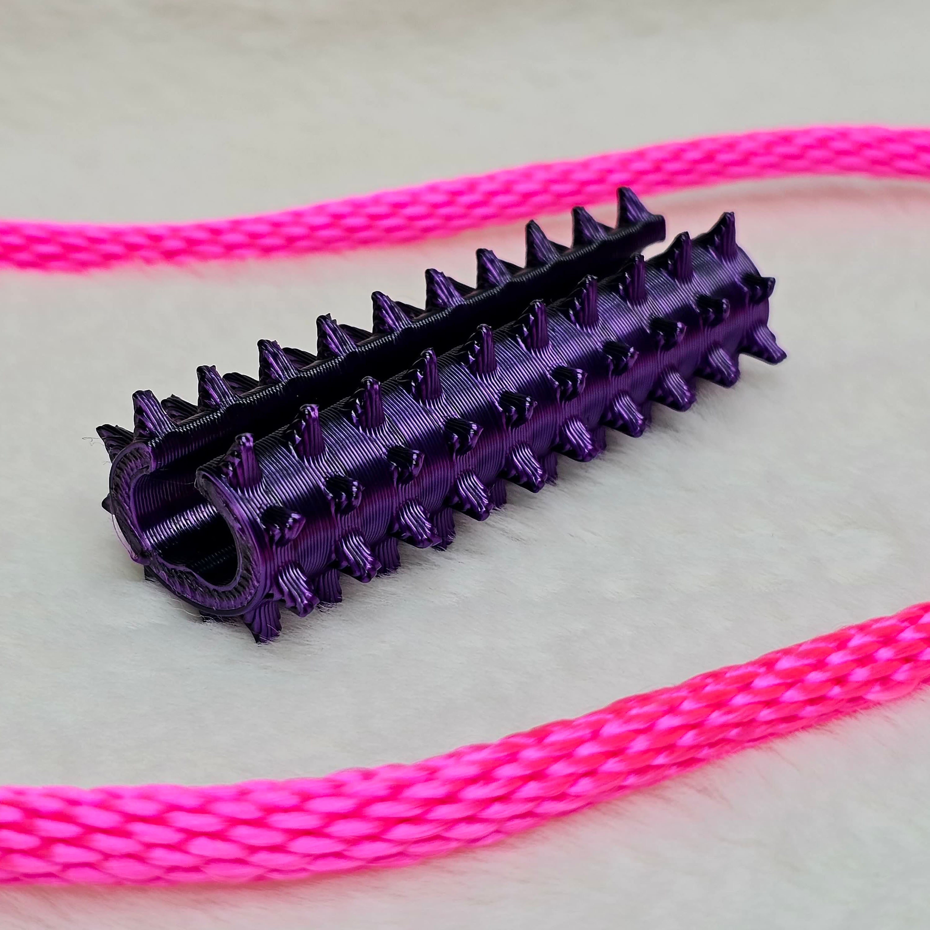 Long Shibari Rope Spike - Purple Black