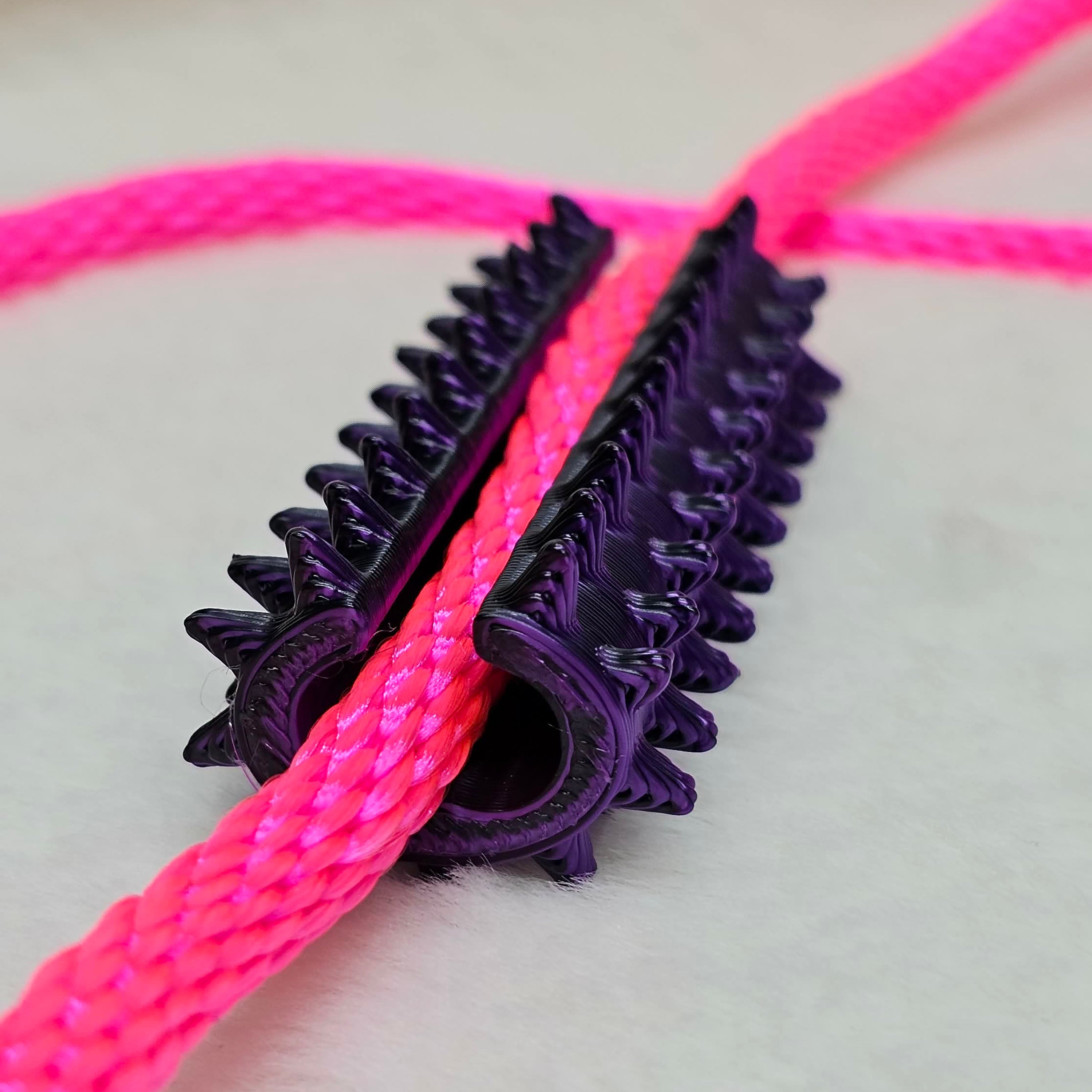 Long Shibari Rope Spike - Purple Black