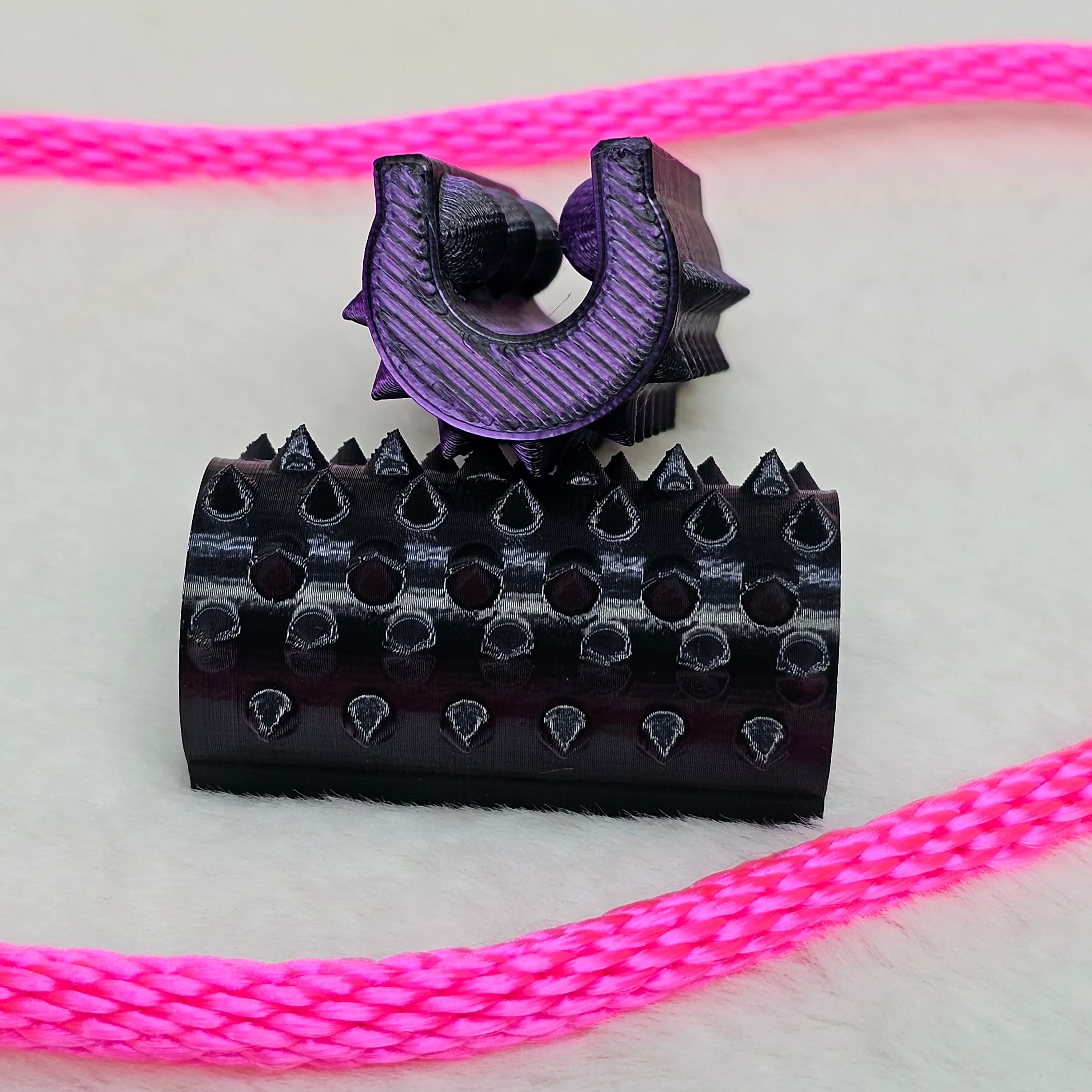 Short Shibari Rope Spike - Purple Black