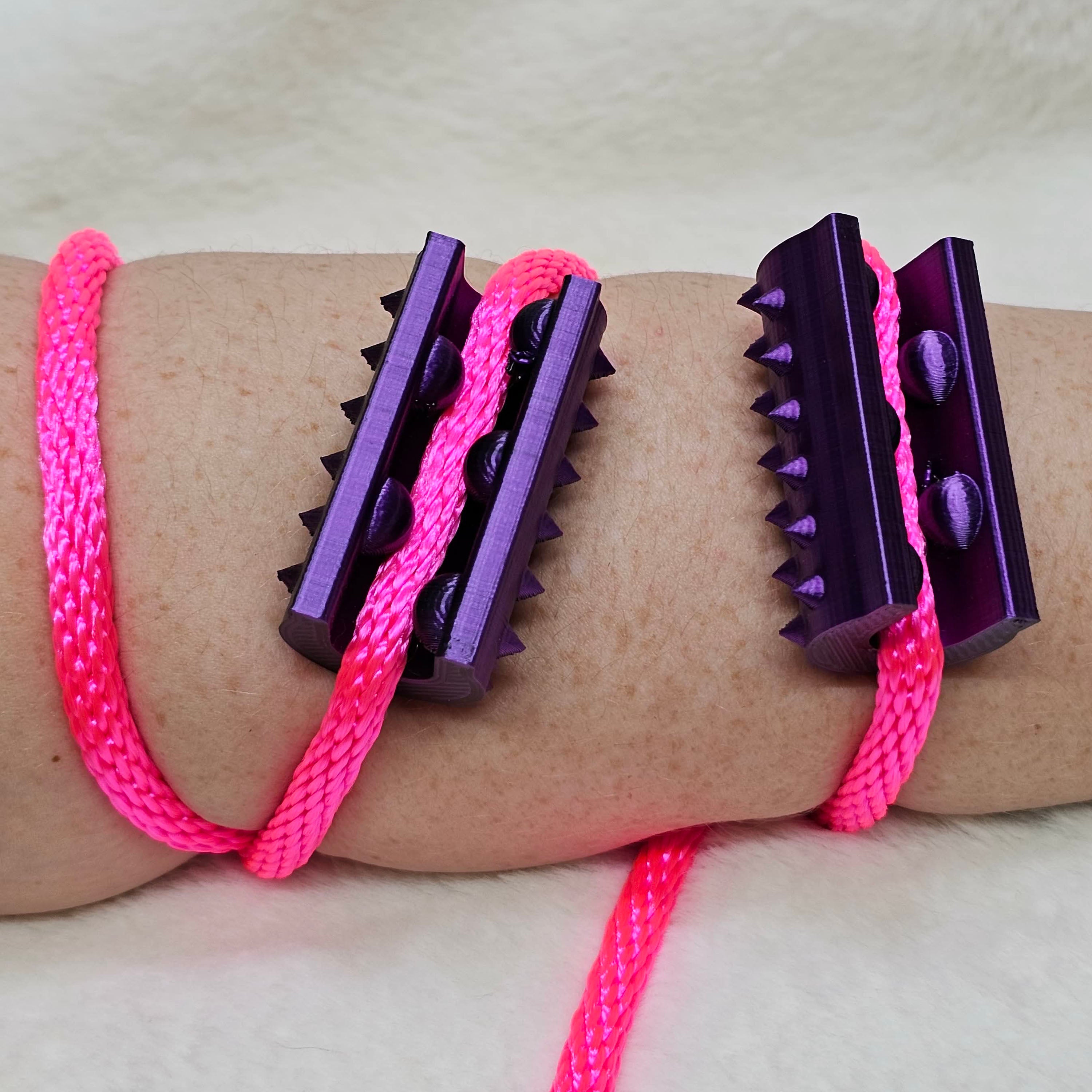 Short Shibari Rope Spike - Purple Black