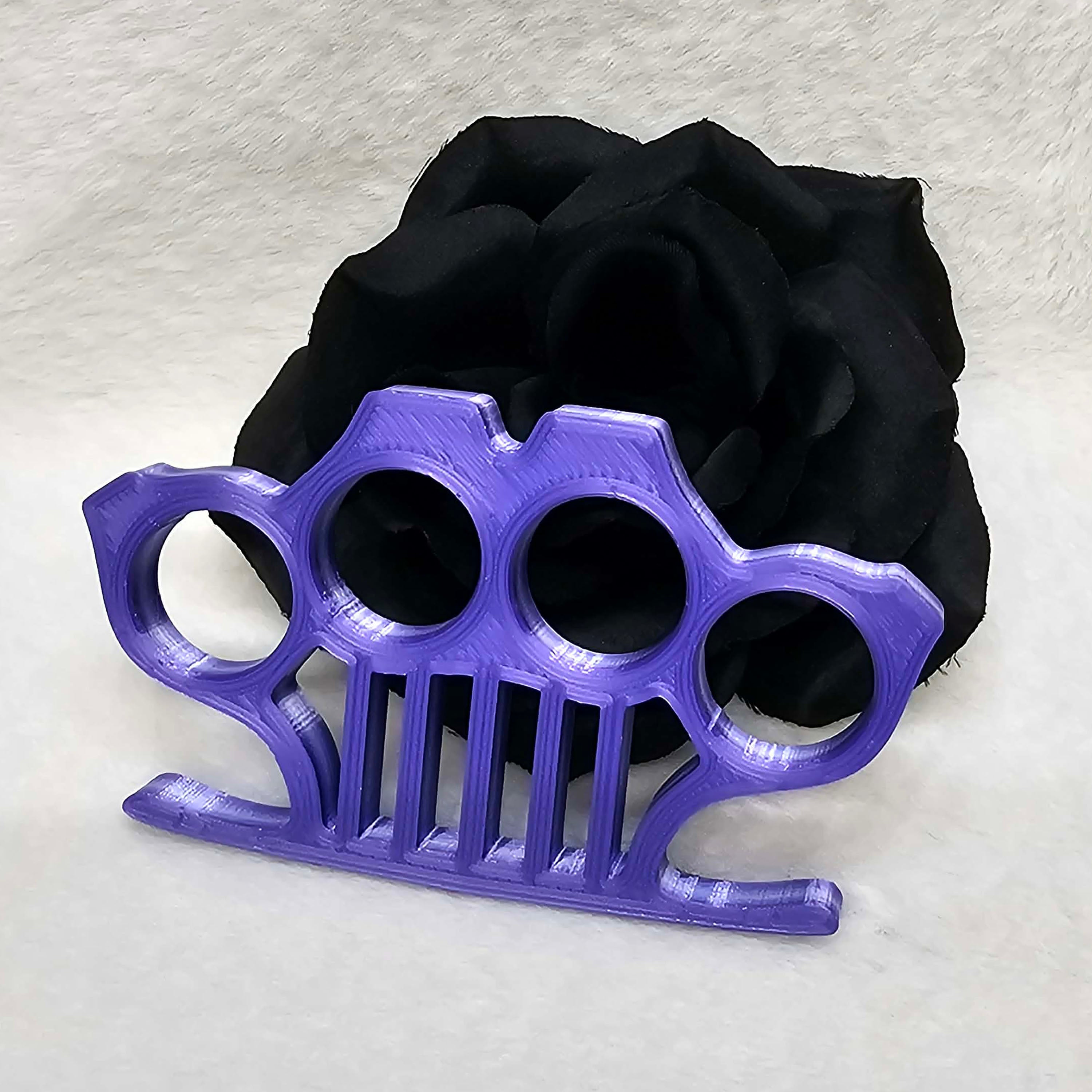 Knuckles - Punisher Style - Purple Silk