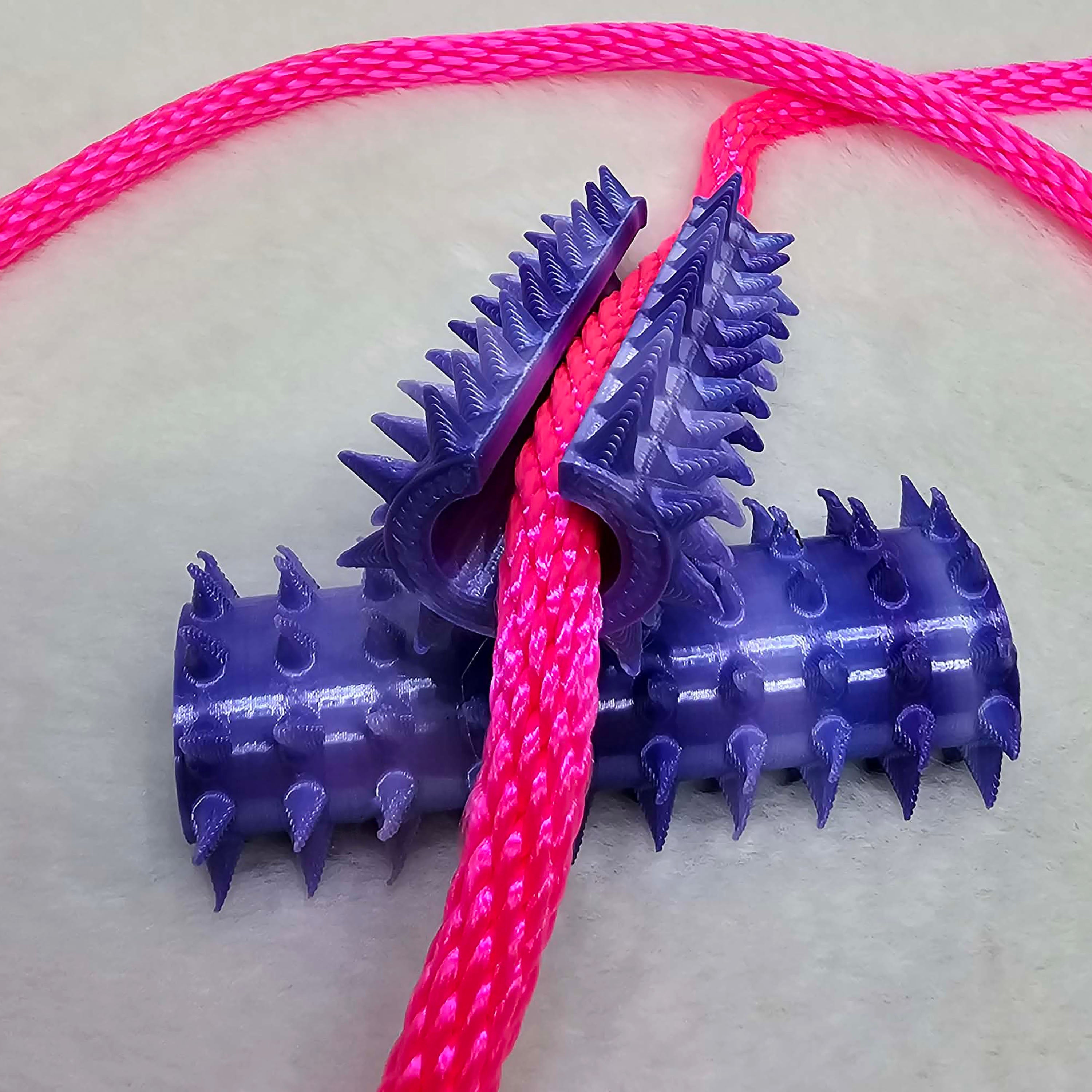 Long Shibari Rope Spike - Purple Silk