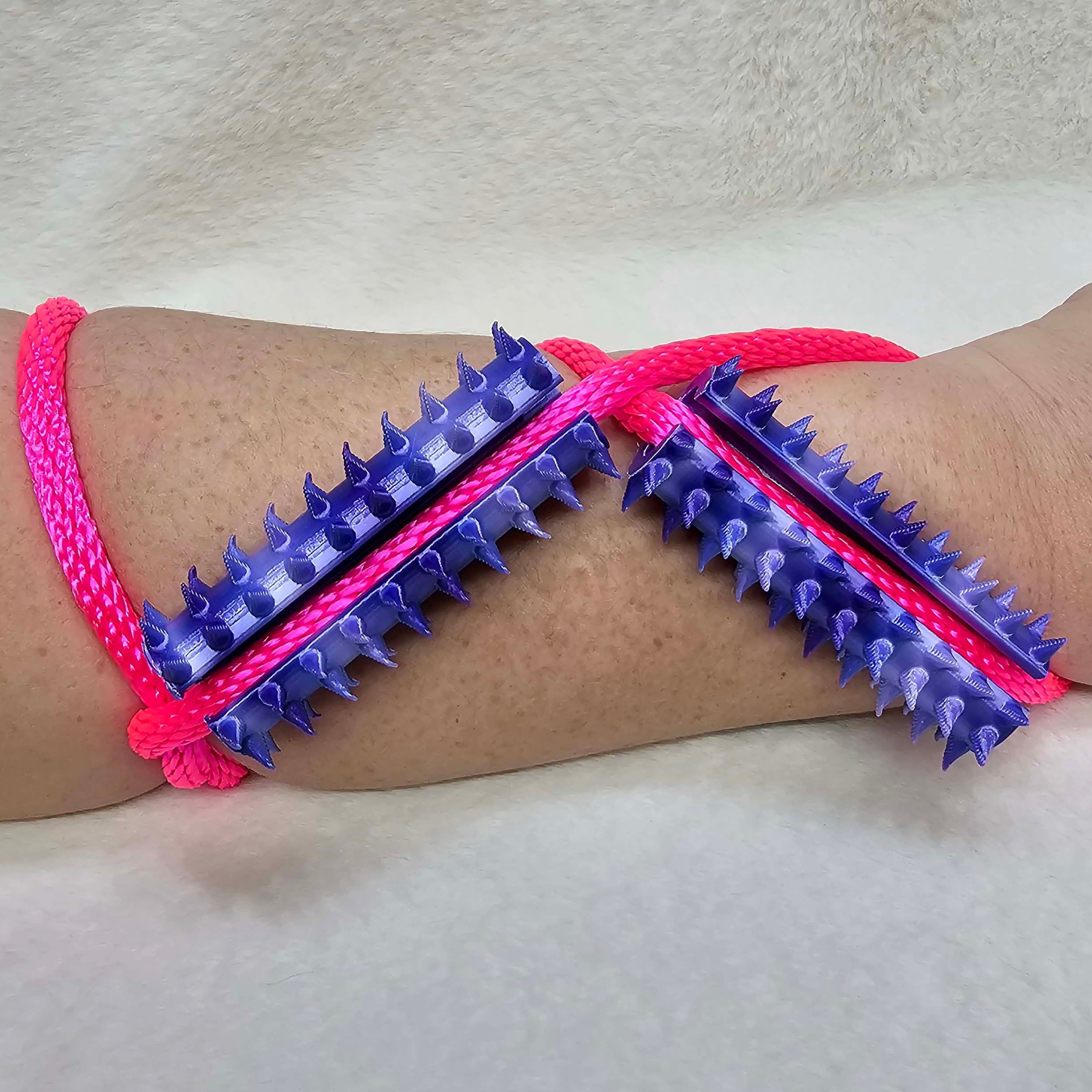 Long Shibari Rope Spike - Purple Silk