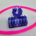 Short Shibari Rope Spike - Purple Silk