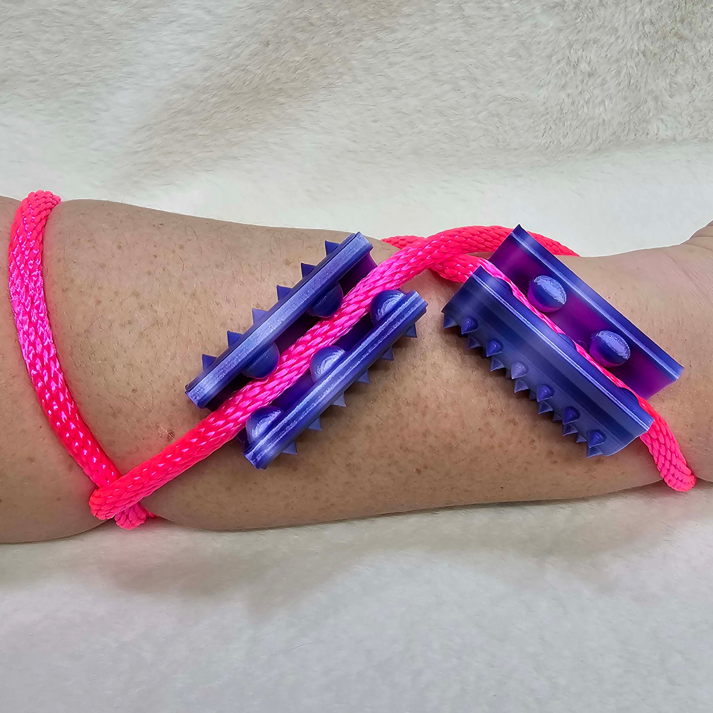 Short Shibari Rope Spike - Purple Silk